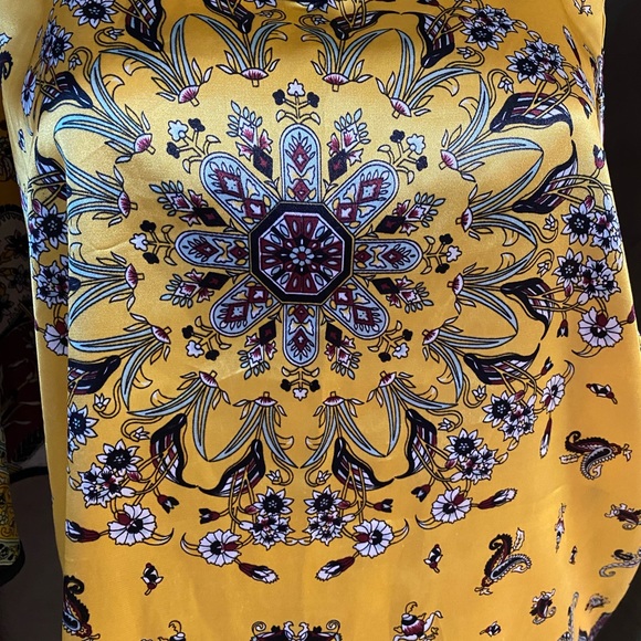 NK 100% silk Top blouse Designer Fashion Chic women’s size 1X? Floral print - Picture 10 of 14